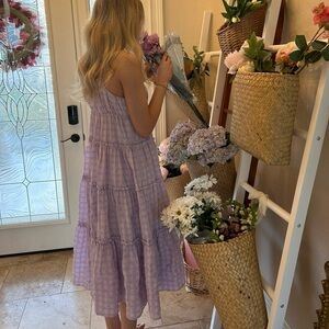 Light Purple Tiered Maxi Dress - Sleeveless Summer Dress